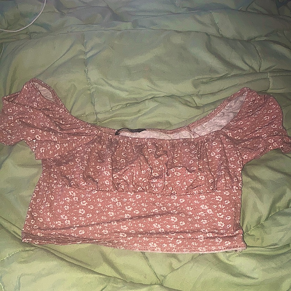 ditsy pink flower top